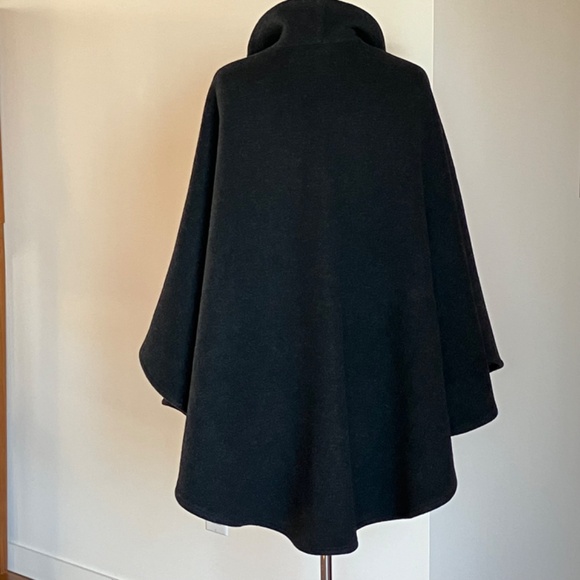 DINO GASPARI, cashmere and wool grey cape, italian fabric - Picture 3 of 7